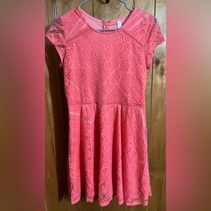 Xhilaration Pink Lace Kids Dress